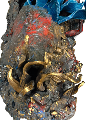 ceramic sculpture, art for the wall, handbuilt ceramics